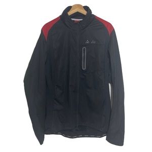Santic Cycling Jacket Zip Up Long Sleeves Black Sz XL